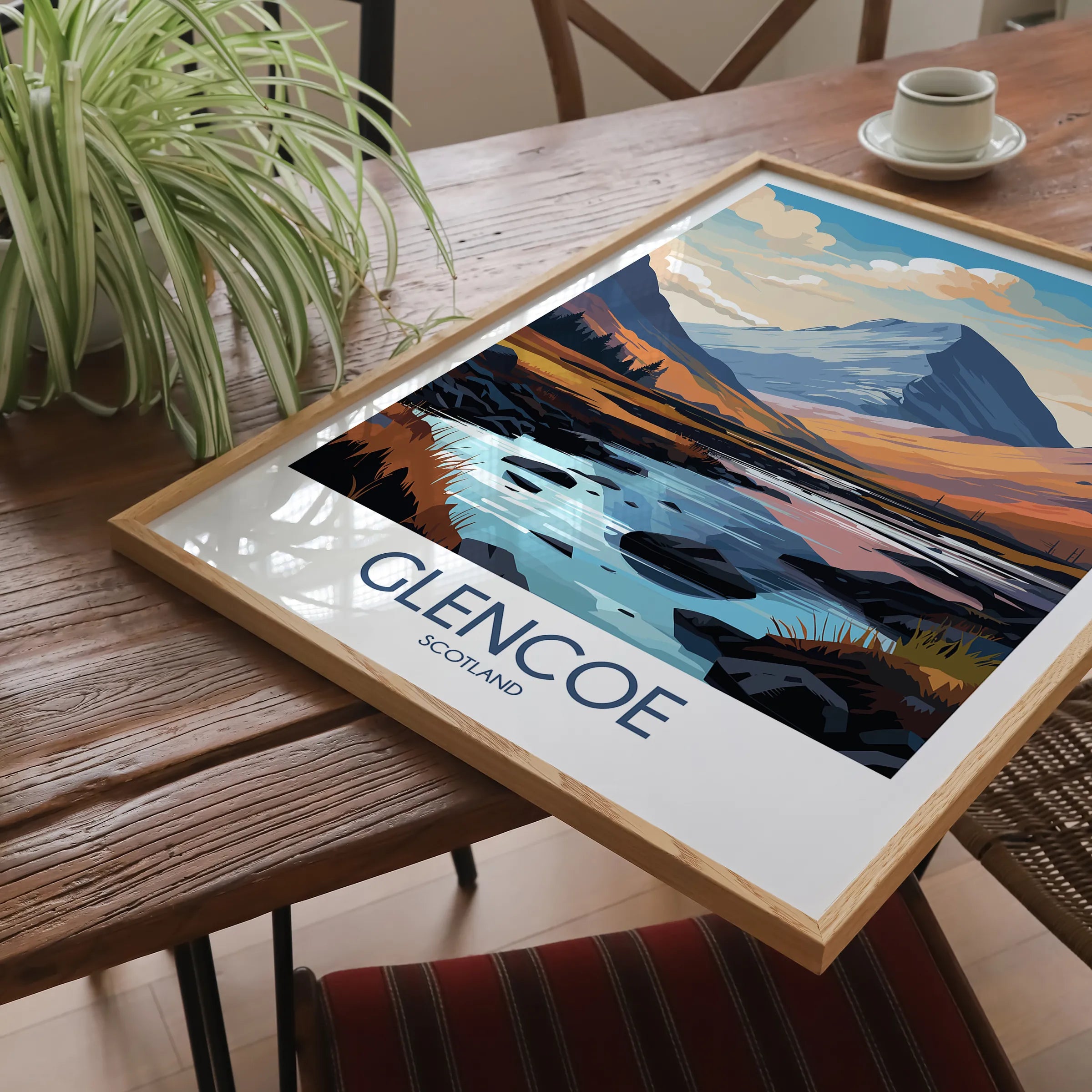 Glencoe Retro Travel Illustration