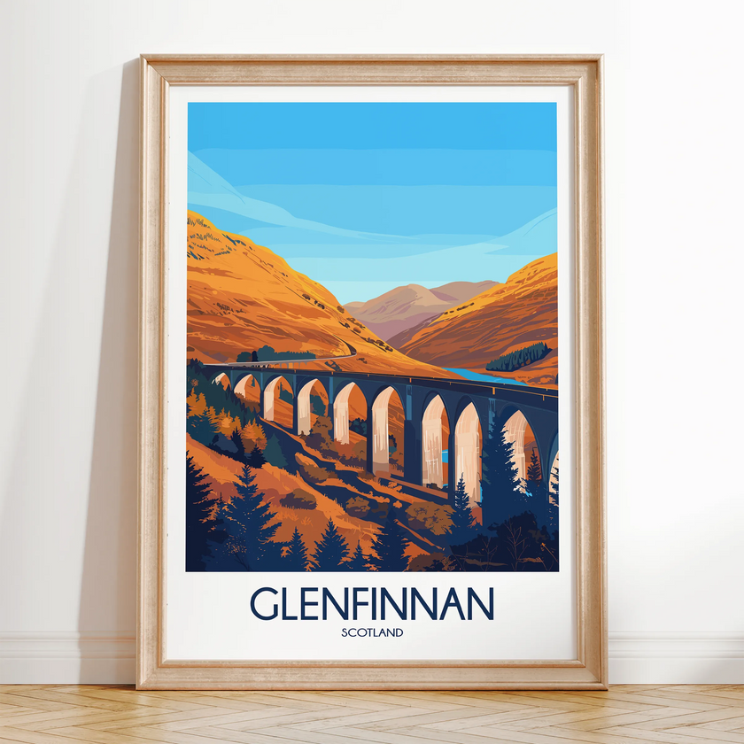Glenfinnan Scenic Landscape Art