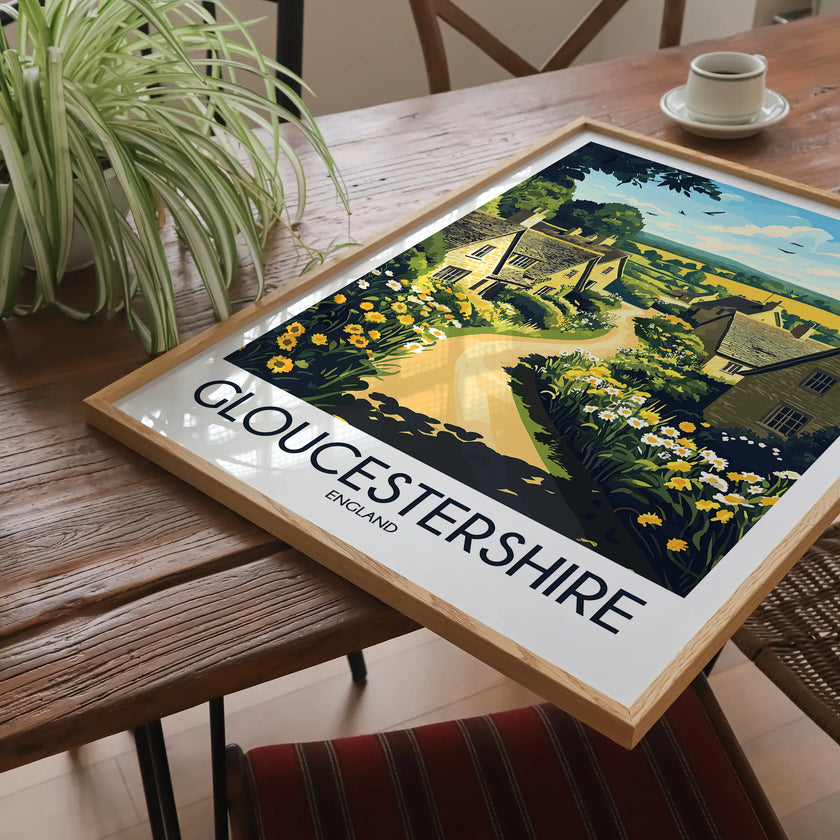 Gloucestershire Minimalist Wall Art