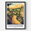 Gloucestershire Modern Travel Poster