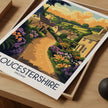 Gloucestershire Souvenir Poster Print