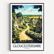 Gloucestershire Souvenir Poster Print
