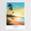 Goa Modern Travel Poster