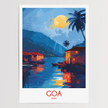 Goa Modern Travel Poster