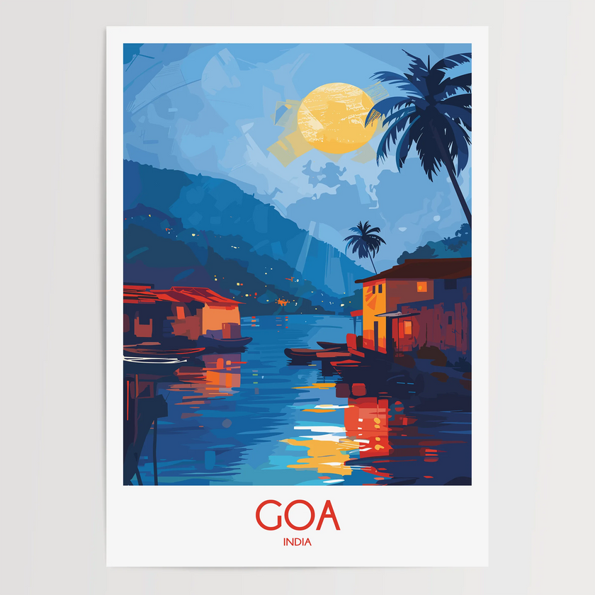 Goa Modern Travel Poster
