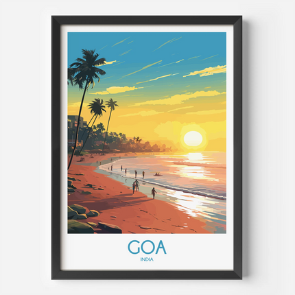 Goa Modern Travel Poster