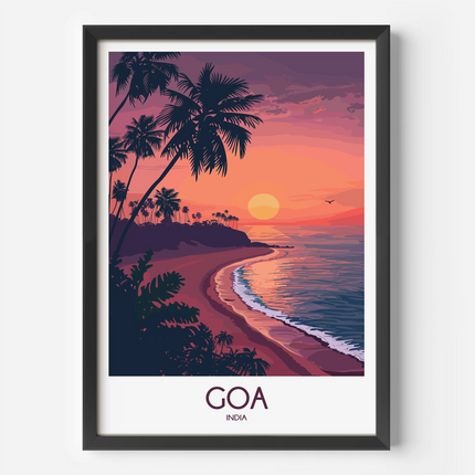 Goa Modern Travel Poster
