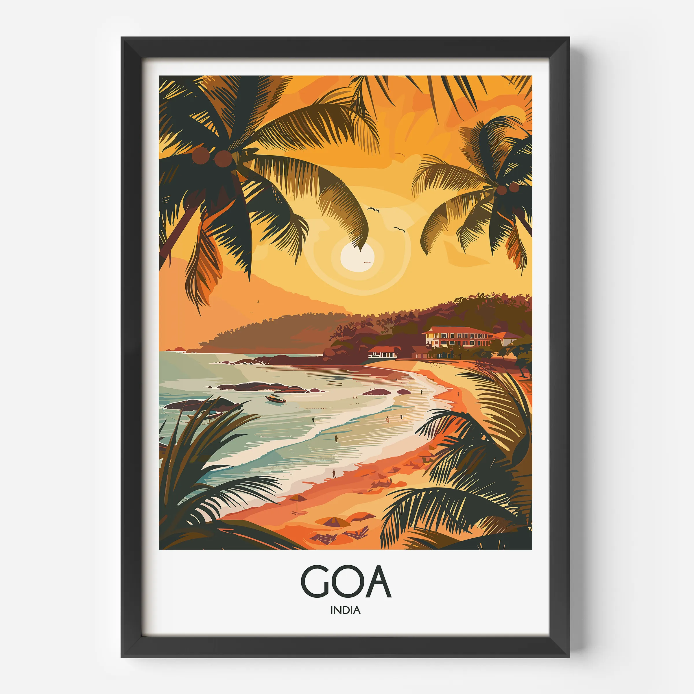 Goa Modern Travel Poster