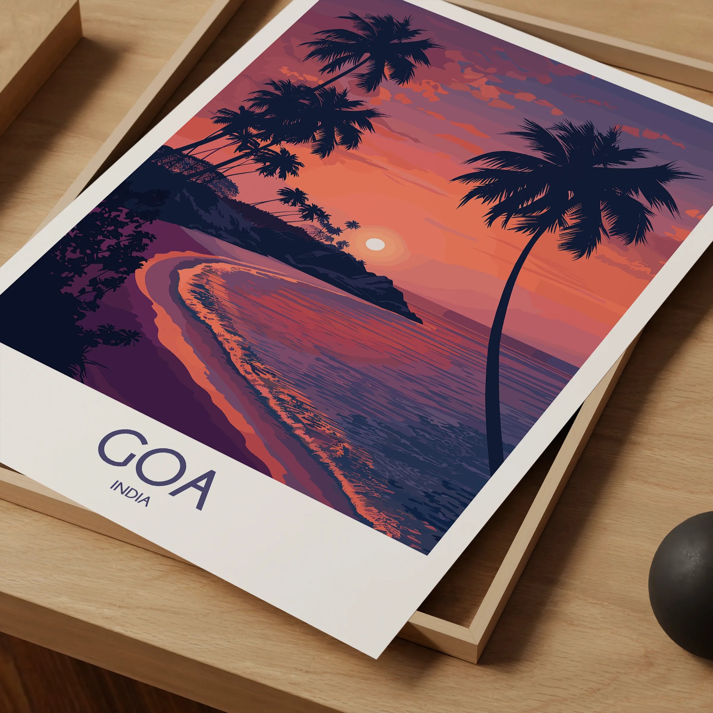 Goa Retro Travel Illustration