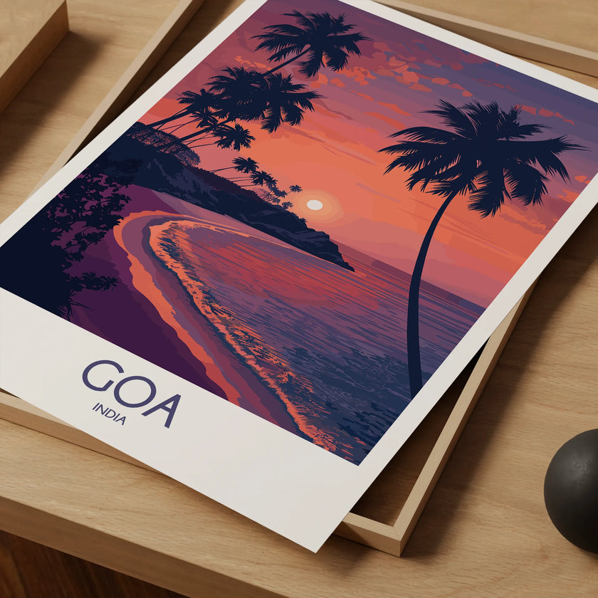 Goa Retro Travel Illustration