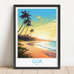 Goa Retro Travel Illustration