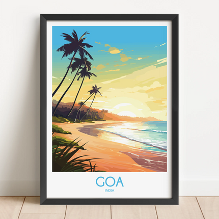 Goa Retro Travel Illustration