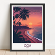 Goa Retro Travel Illustration