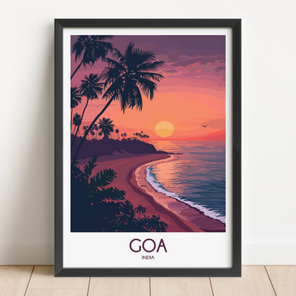Goa Retro Travel Illustration
