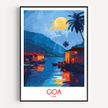 Goa Retro Travel Illustration