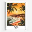 Goa Retro Travel Illustration
