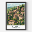 Gordes Modern Travel Poster