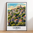 Gordes Modern Travel Poster