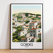 Gordes Modern Travel Poster