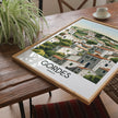 Gordes Retro Travel Illustration