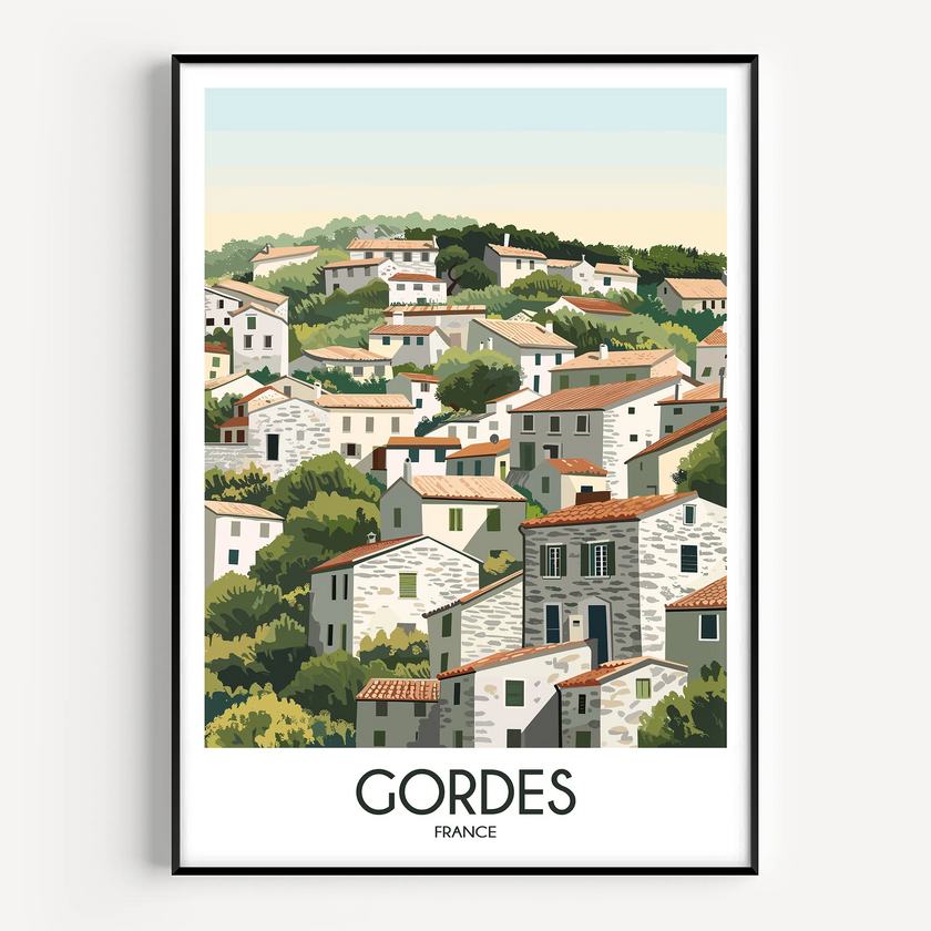 Gordes Scenic Landscape Art
