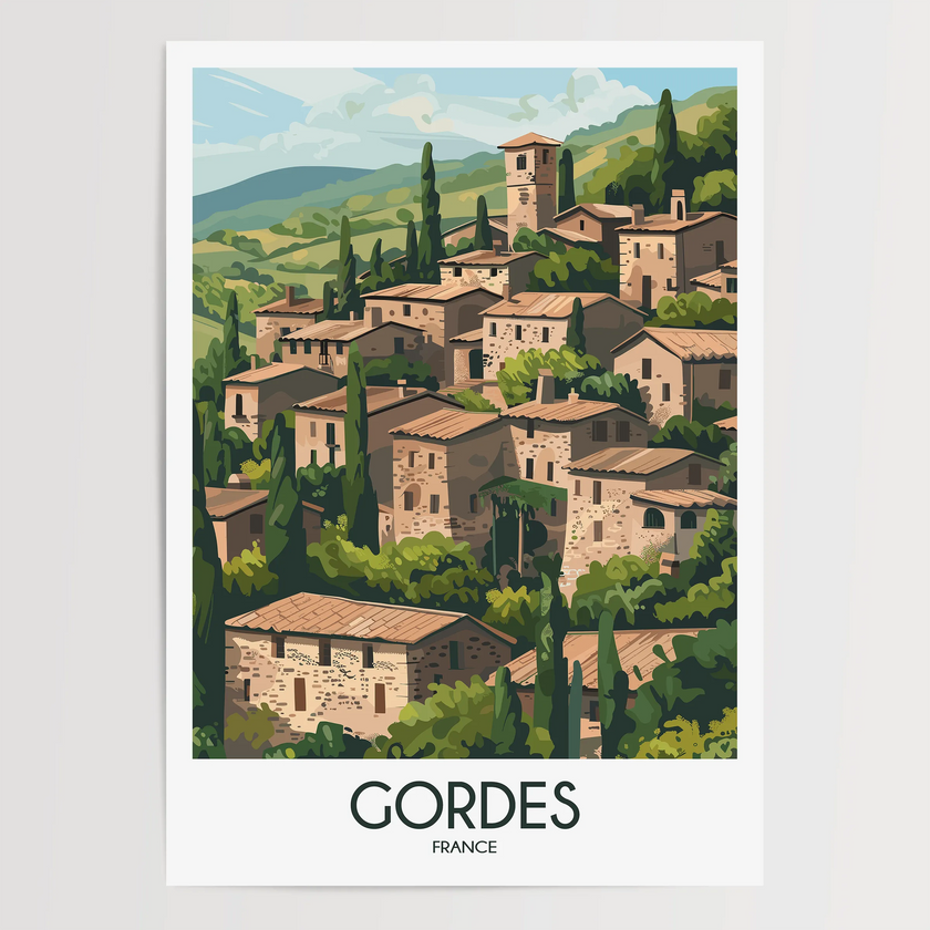 Gordes Souvenir Poster Print