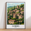 Gordes Vintage Style Print