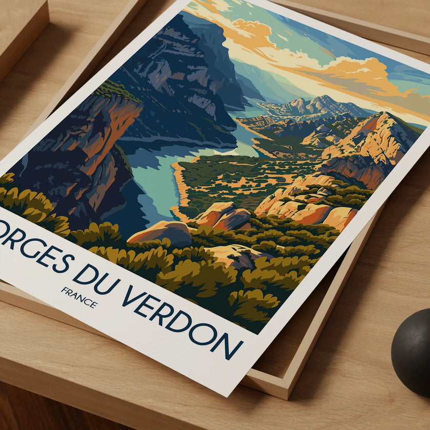 Gorges Du Verdon Minimalist Wall Art