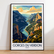 Gorges Du Verdon Scenic Landscape Art