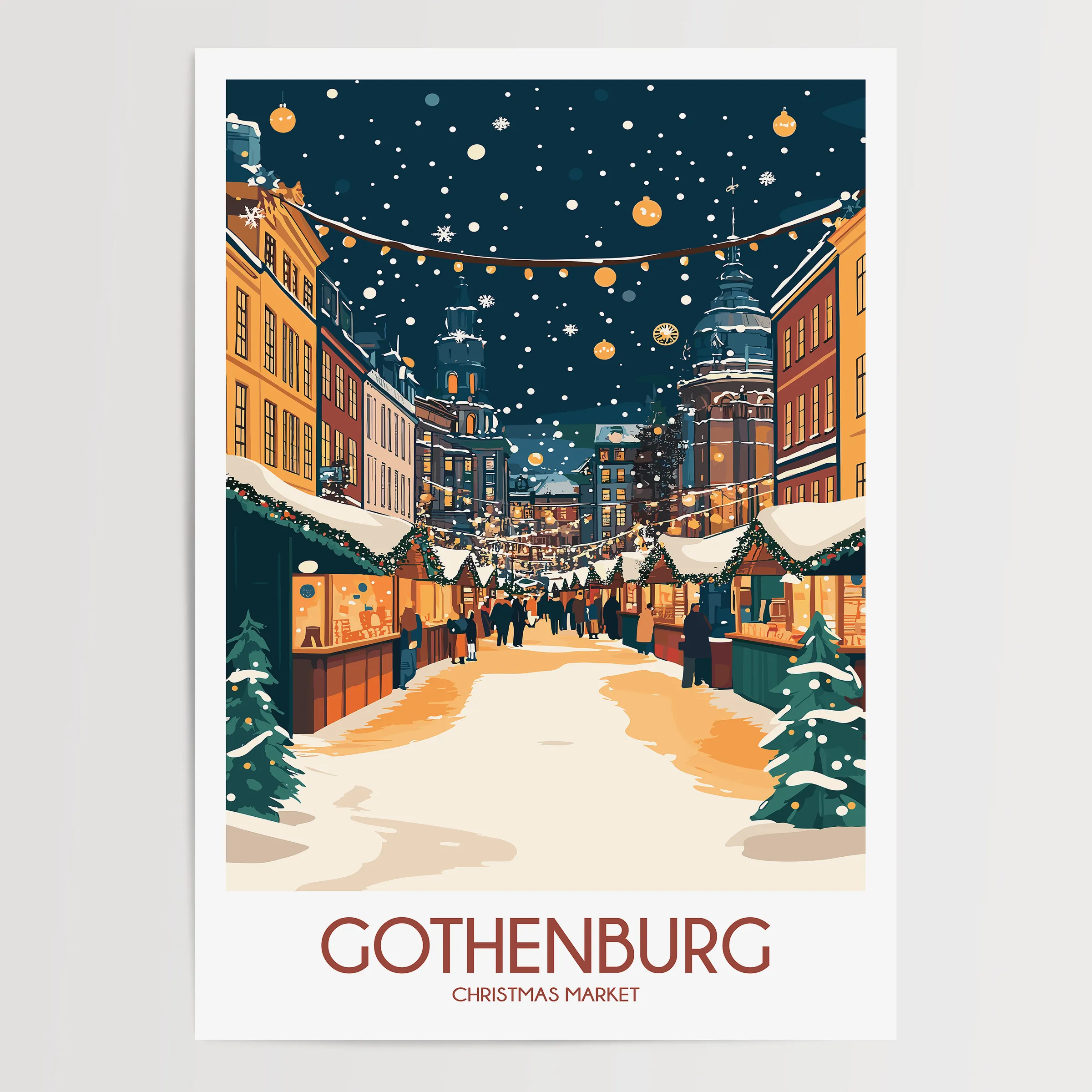 Gothenburg Modern Travel Poster