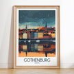 Gothenburg Retro Travel Illustration