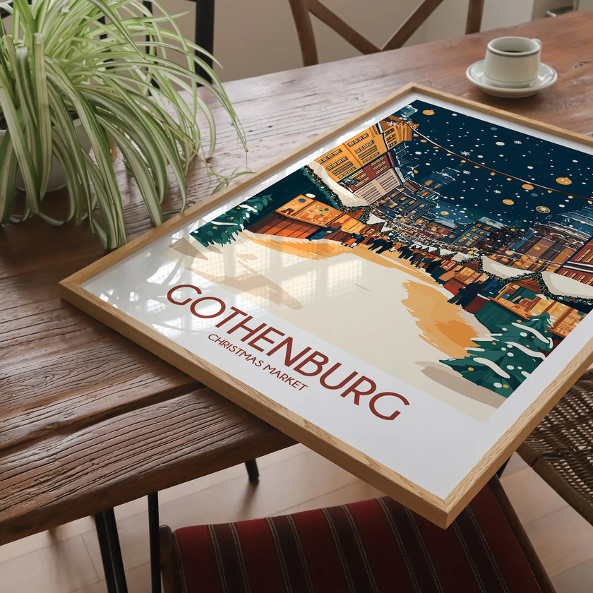 Gothenburg Retro Travel Illustration