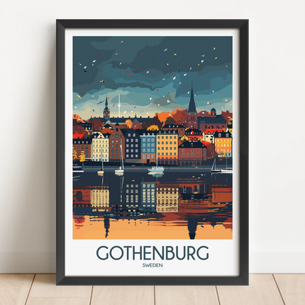 Gothenburg Souvenir Poster Print