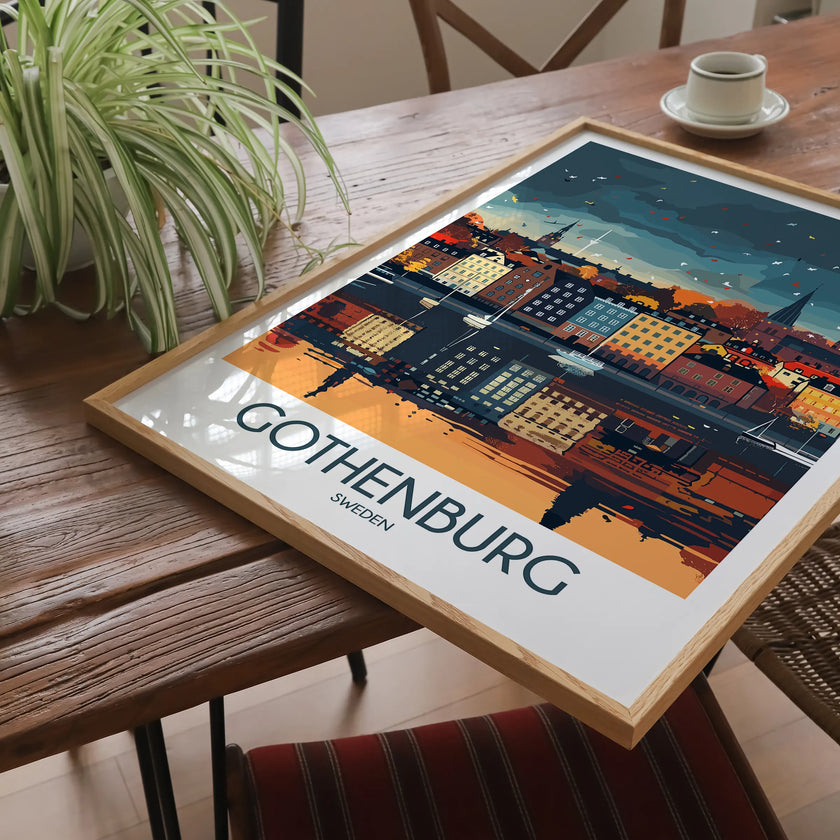 Gothenburg Vintage Style Print