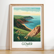 Gower Vintage Style Print