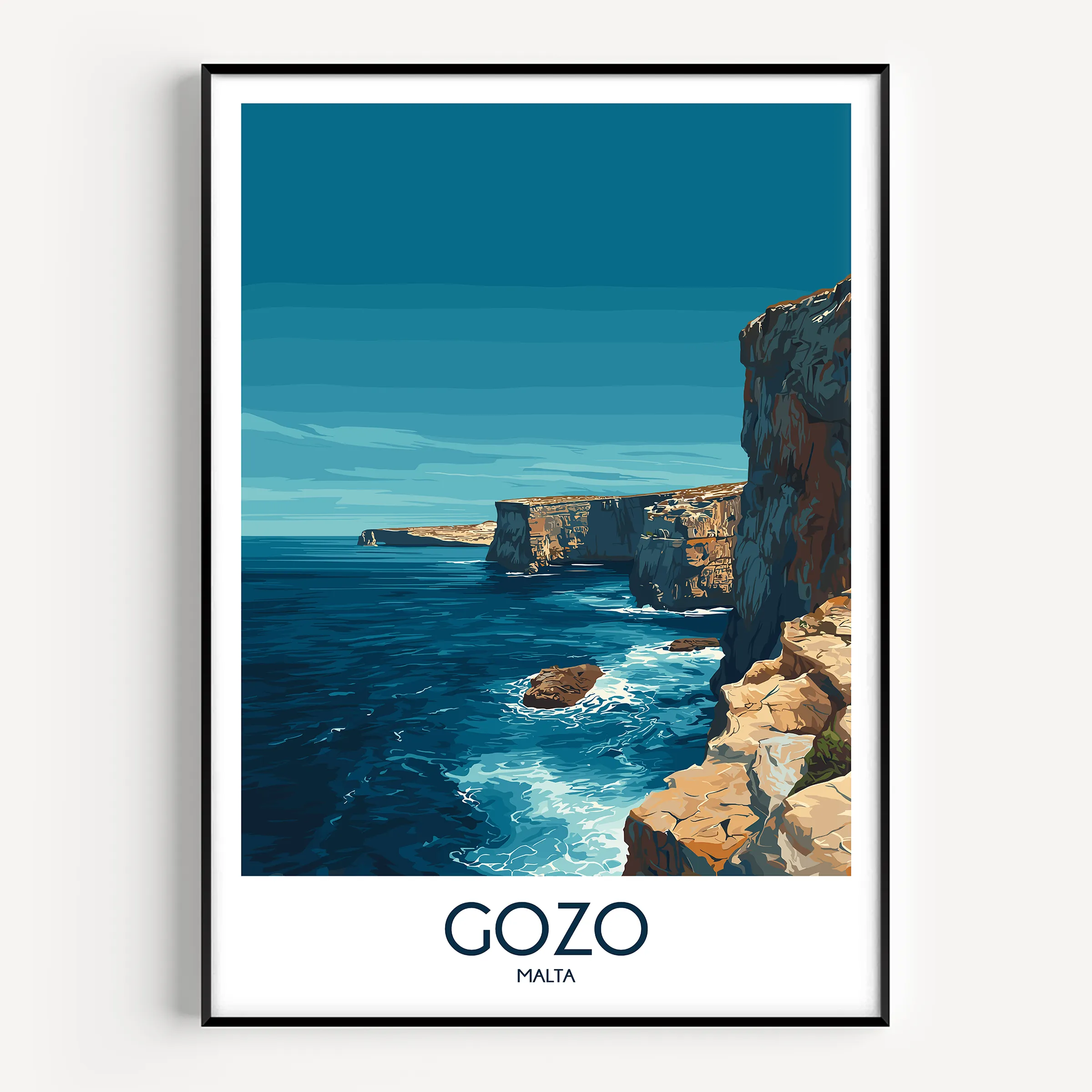 Gozo Scenic Landscape Art