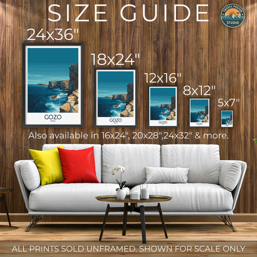 Gozo Vintage Style Print