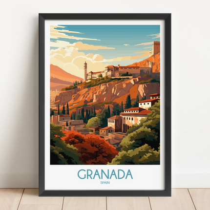 Granada Modern Travel Poster