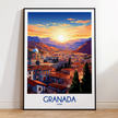 Granada Modern Travel Poster