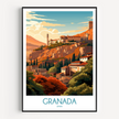 Granada Retro Travel Illustration