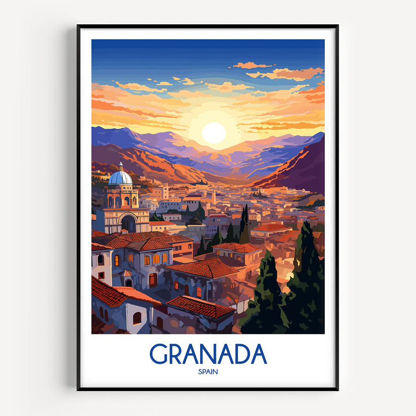 Granada Scenic Landscape Art