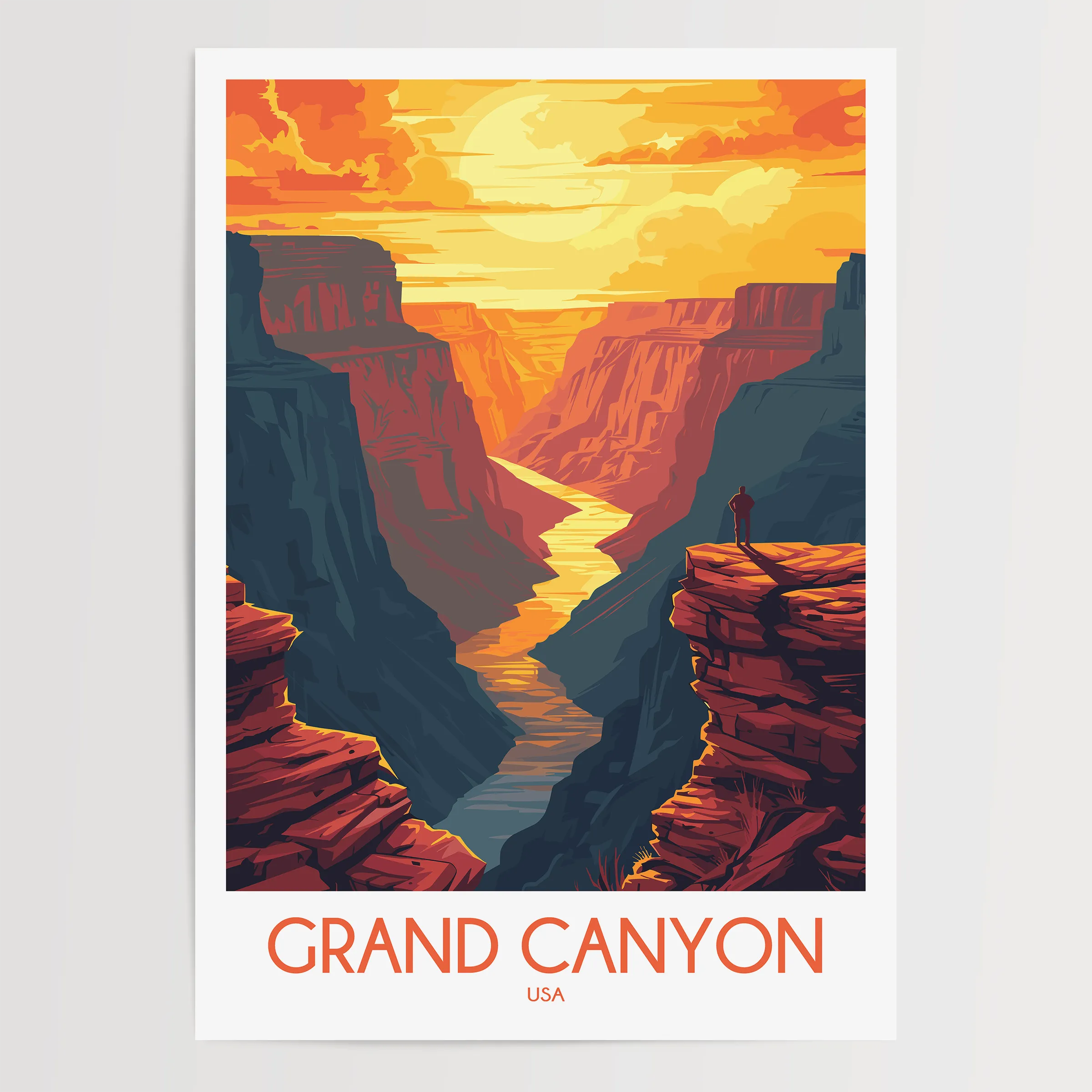 Grand Canyon Minimalist Wall Art