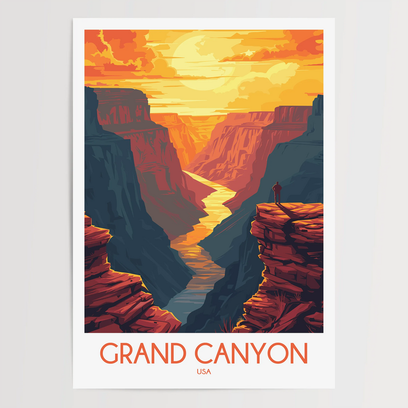 Grand Canyon Minimalist Wall Art