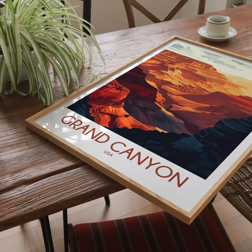 Grand Canyon Modern Travel Poster