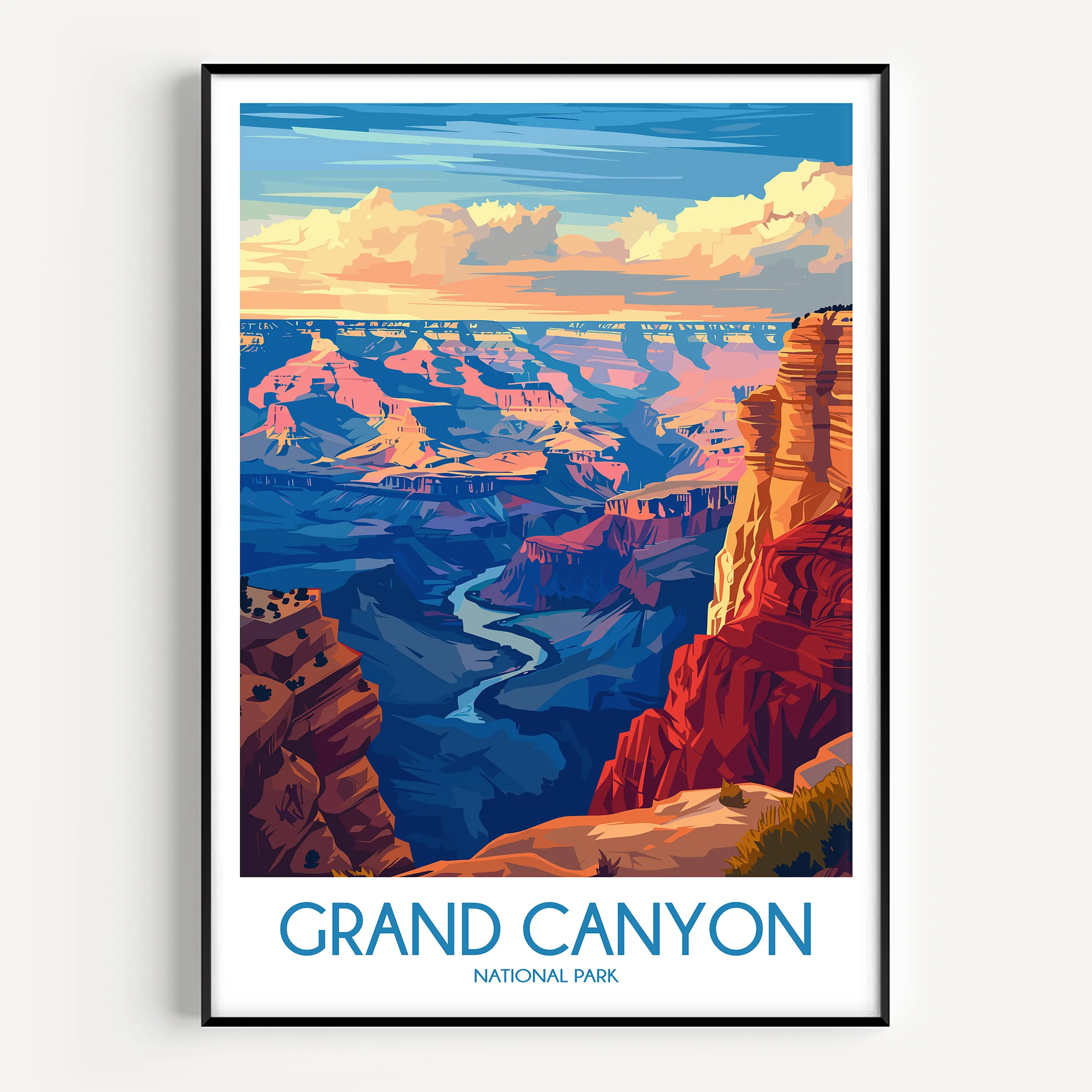Grand Canyon Modern Travel Poster