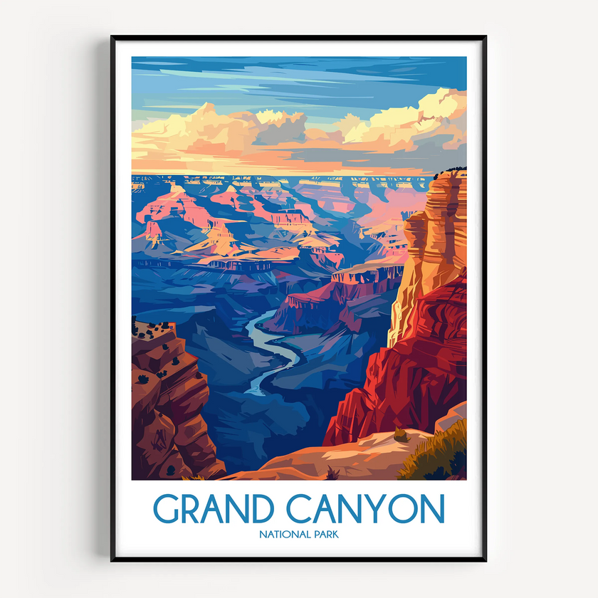 Grand Canyon Modern Travel Poster