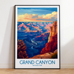 Grand Canyon Retro Travel Illustration