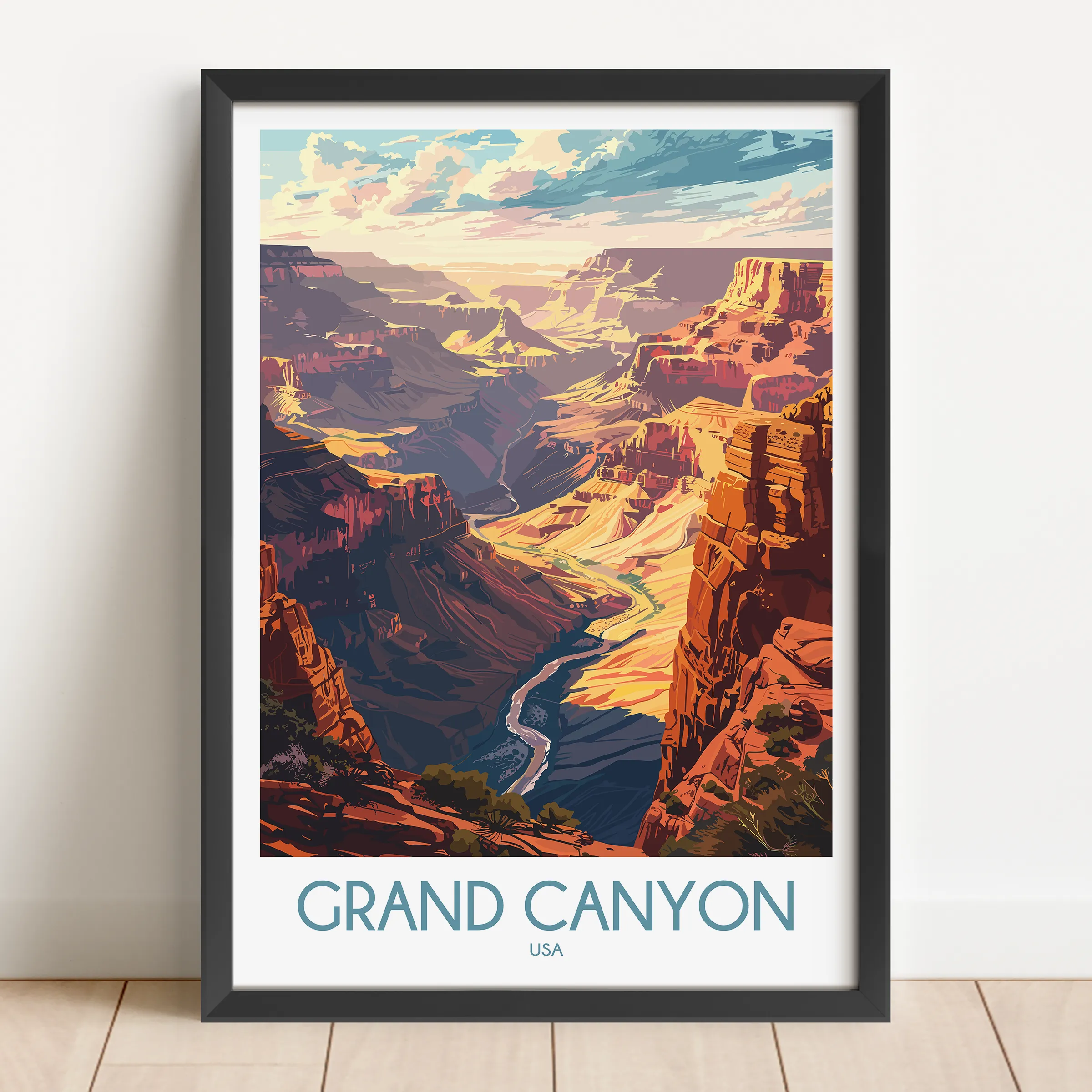 Grand Canyon Vintage Style Print