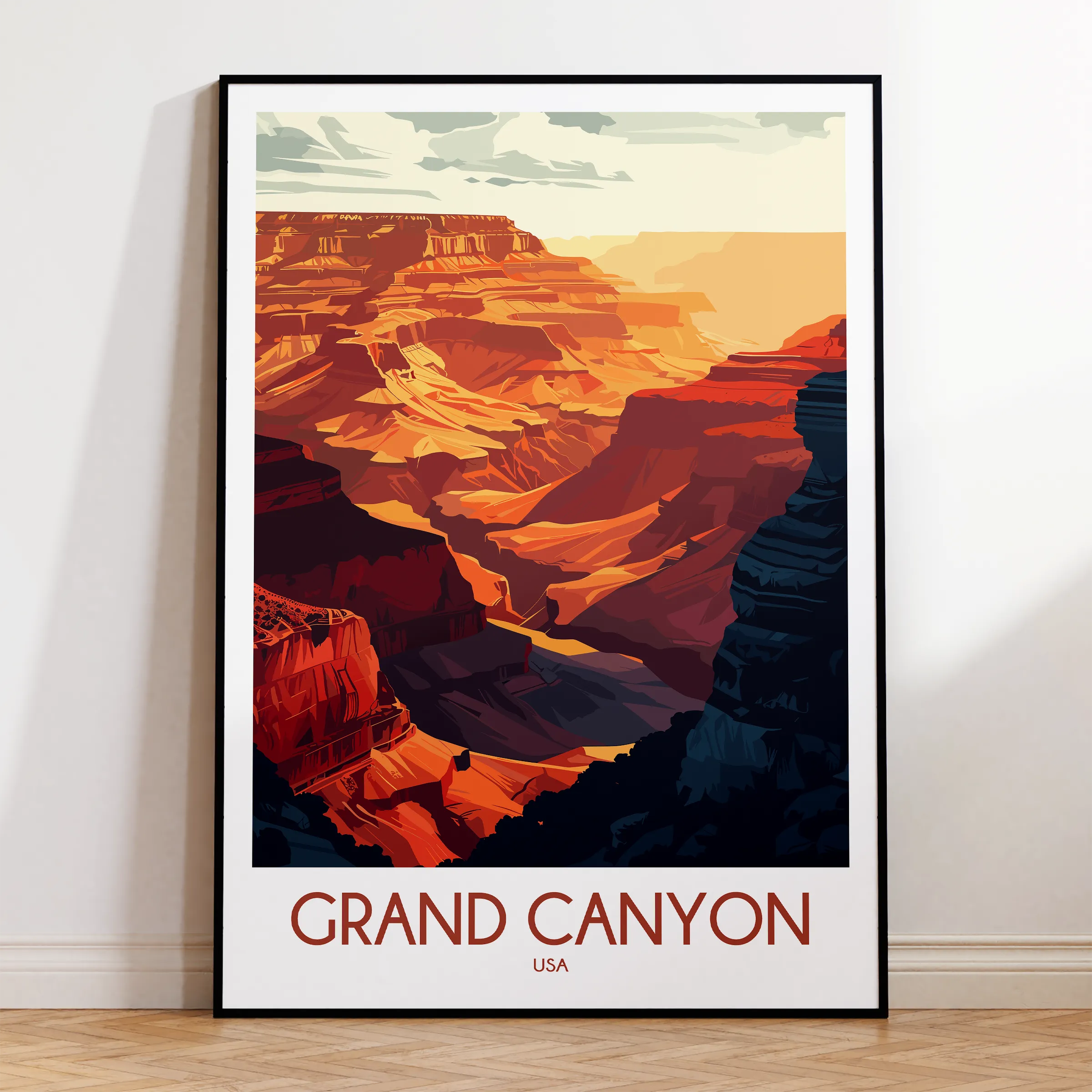 Grand Canyon Vintage Style Print
