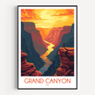 Grand Canyon Vintage Style Print